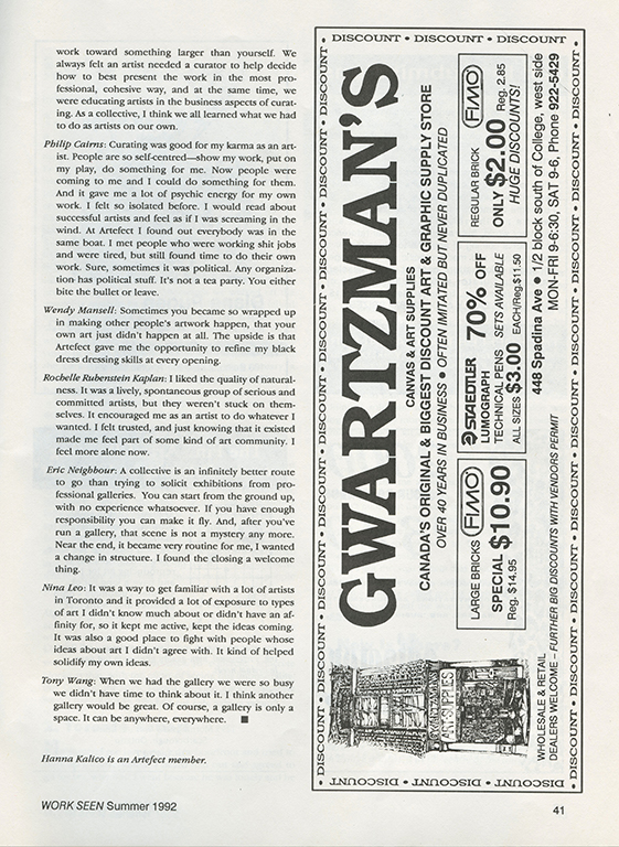 Artefect_Work Seen_article_1992_2